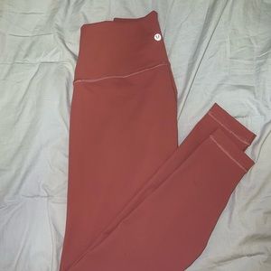 Lululemon Wunder Under 28” Pink Leggings
